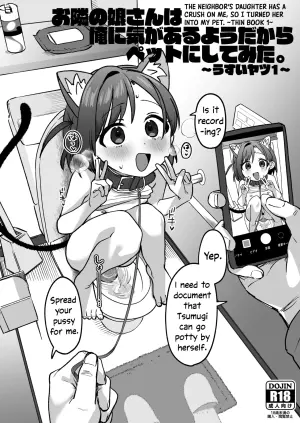[Sleepwatch.ex (Aibu Yue)] Otonari no Musume-san wa Ore ni Ki ga Aru you dakara Pet ni Shite Mita. ~Usui Yatsu 1~ [English] [Concon] [Digital]